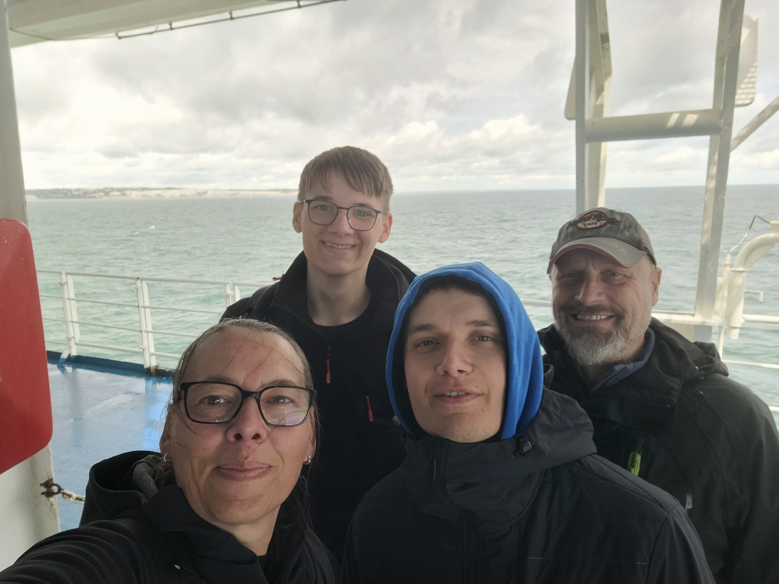 Bild der Gruppe bei der Anfahrt